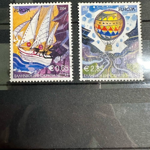 Greek stamps EUROPA CEPT 2004 like new, unsealed with perforation