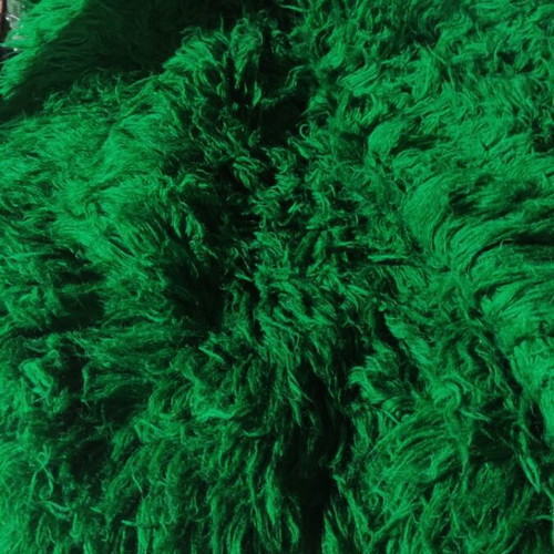 Woolen flokati rug new green traditional 250x210 cm