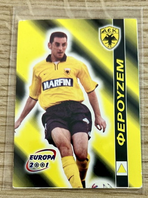 Carlos Ferouzhem AEK Europa 2001 card used