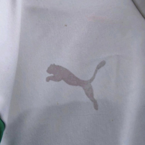 Puma jacket genuine men's vintage XL used, white and green