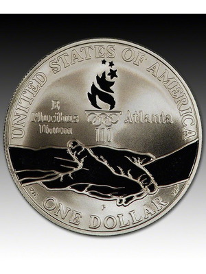 Νόμισμα 1995 Proof Silver Dollar Atlanta Olympics Cycling καινούργιο