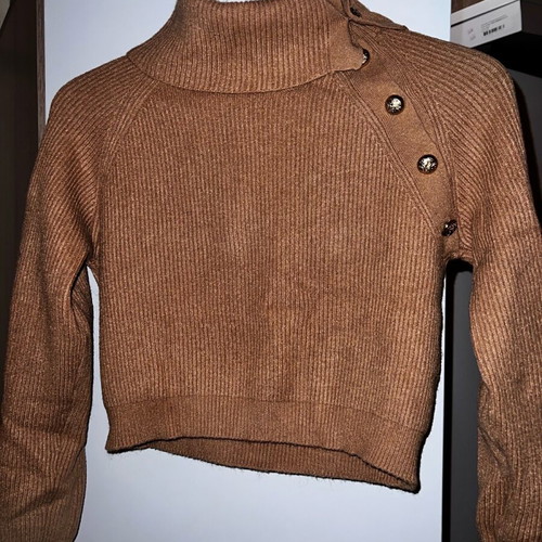Relish camel knit turtleneck like new, short, size small