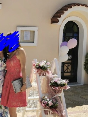 Φόρεμα Lynne φούξια δαντέλα μέγεθος 42 σαν καινούργιο