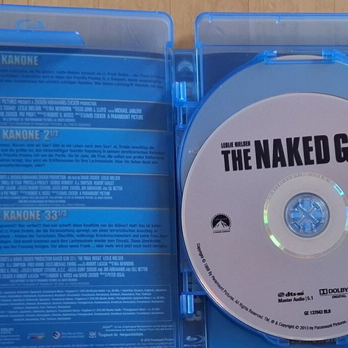 The Naked Gun Trilogy Blu-ray set like new, comedy crime