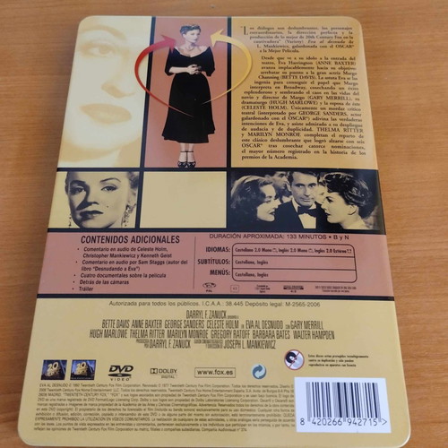 All About EVE - Eva al desnudo DVD used, special edition