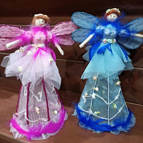 Vintage fairies with storage like new, set of 2 pieces