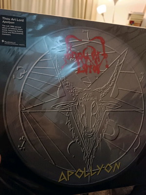 Apollyon Thou Art Lord vinyl record new, hellenic black metal