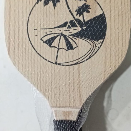 Wooden racket set new, 40x22x1.2cm