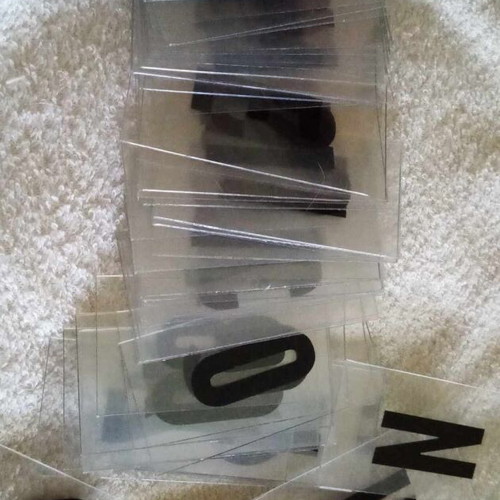 Lightbox cinema sign used 22x30 cm with letters and batteries