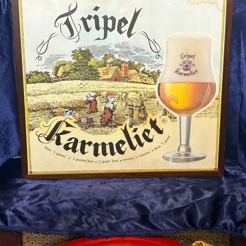 Tripel Karmeliet promotional sign