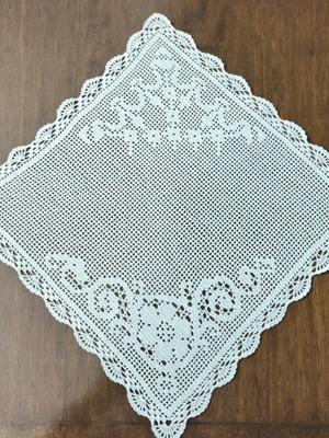 Handmade napkins like new, set of 4, 34x34 cm
