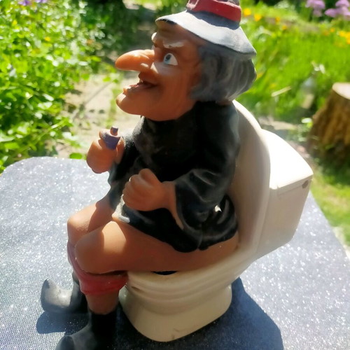Angry witch figure used with music