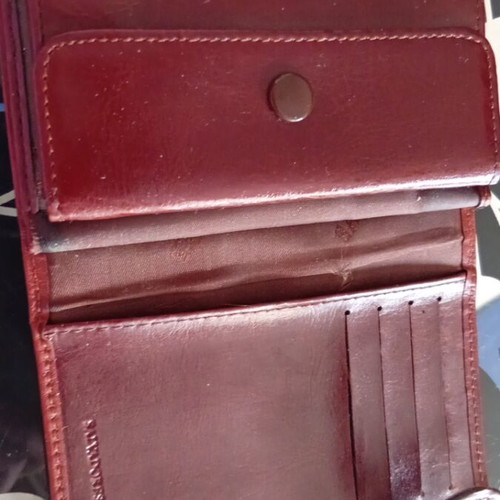 Salvadore men's leather wallet like new, brown