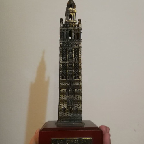 Bronze decoration La Giralda from Seville like new