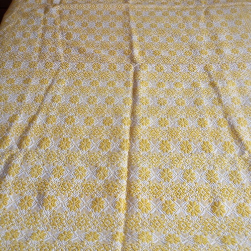 Vintage loom blanket throw used