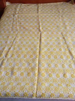 Vintage loom blanket throw used