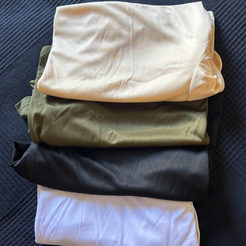 Pack of 4 SHEIN large short-sleeve t-shirts new, beige, olive, black, white