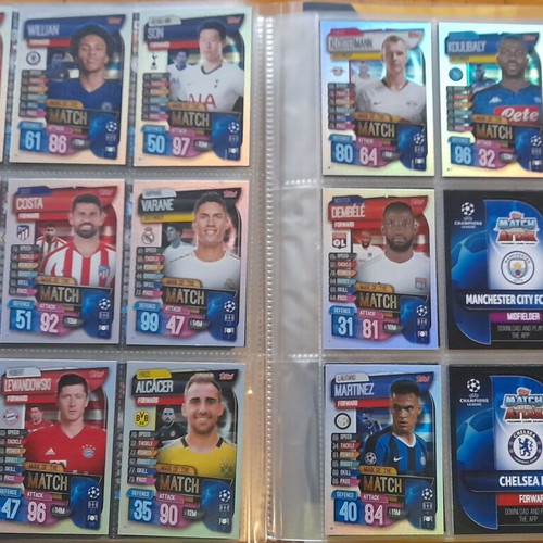 Champions League 2019-2020 Match Attax Extra album with 267 cards, like new