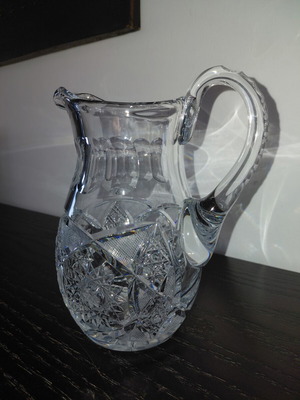 Crystal pitcher height 15cm new