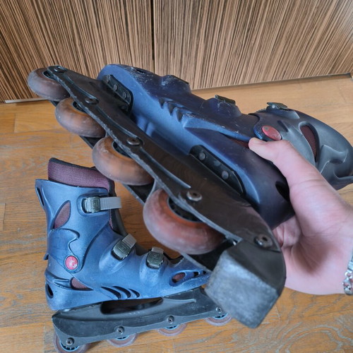 Roller skates used, size 40, functional with wear marks