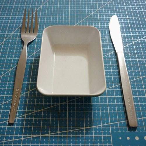 Olympic Airlines - knife fork bowl