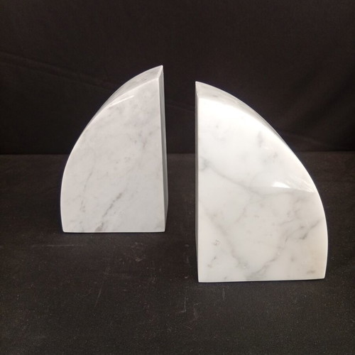 Carrara Marble Bookends, set of 2