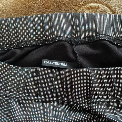Calzedonia leggings size Large with shiny iridescent design like new