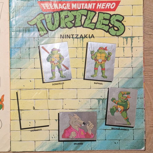 Panini Teenage Mutant Hero Turtles Sticker Album used