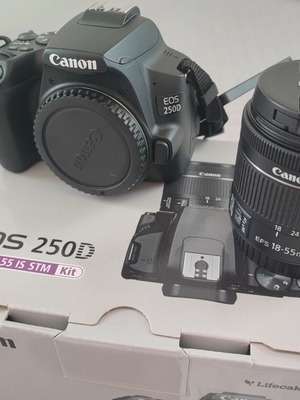 Canon EOS 250D camera like new with 4K video and 550 shots