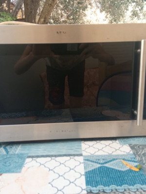 AEG Microwave Oven with Grill 900W Inox like new