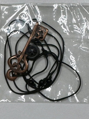 Key bronzé necklace pendant new, unused