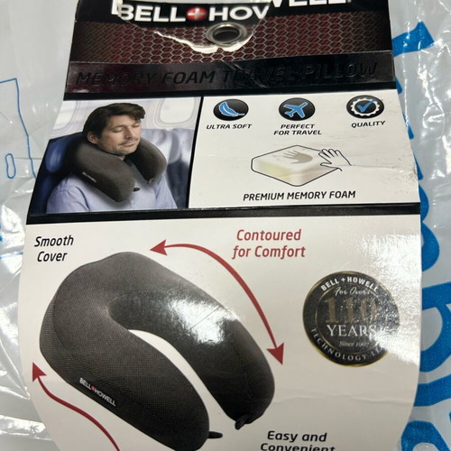 Bell & Howell Memory Foam Travel Pillow like new