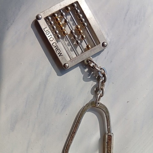 Keychain abacus used, metal