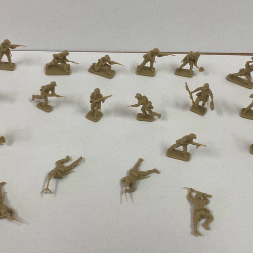 Airfix Afrika Korps WWII 19 μεταχειρισμένα στρατιωτάκια κλίμακα 1:72