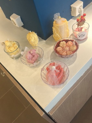 Candle set 7 pieces new