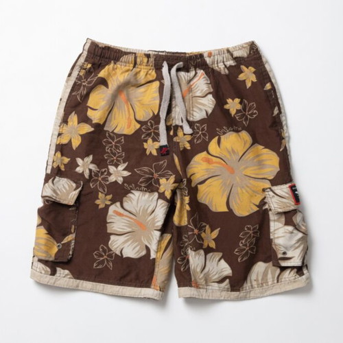 SaSouma Rock Club Brown Floral Boardshorts like new
