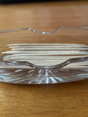 Vintage Crystal Pinwheel Bowl like new for Toothpicks or Salt