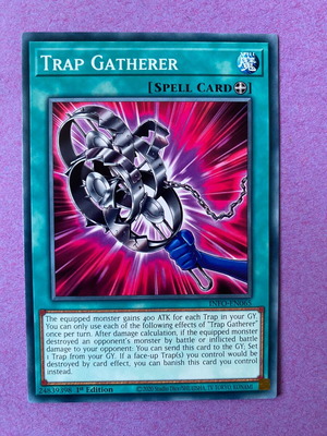 Trap Gatherer κάρτα Yu-Gi-Oh! 1st Edition σαν καινούργια