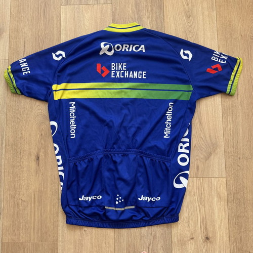 Orica Bike Exchange Scott cycling jersey men's size XXL like new, polyester
