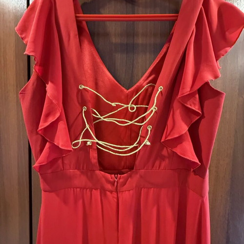Red dress like new, size L