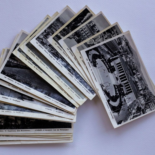 Lot of 22 postcards like new, Athens 1950s, DELTA publisher