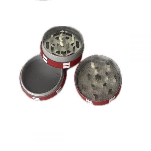 Grinder Poker Red 40x26mm new, 2-position herb grinder