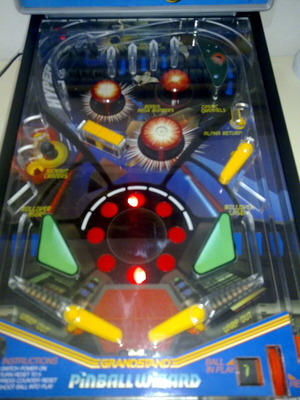 Pinball Wizard 1983 Grandstand ηλεκτρονικό επιτραπέζιο φλίπερ σαν καινούργιο