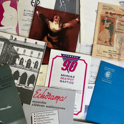 Old music event programs used