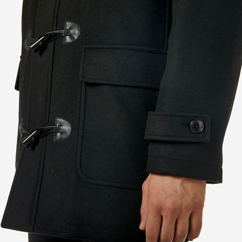 Sogo Montgomery Coat Black New Men's