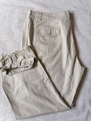 Women's pants XL like new, cotton, beige