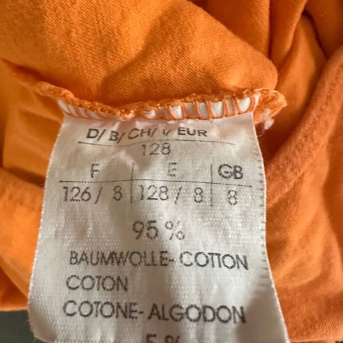 Orange dance leotard for girl 7-8 years like new