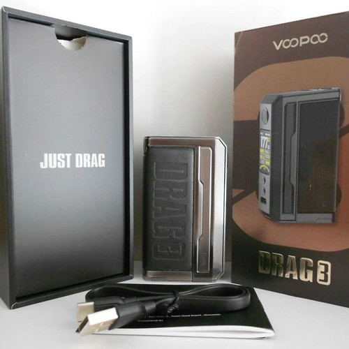 Hellvape Dead Rabbit v2 RTA Gun Metal and Voopoo Drag 3 177W Grey
