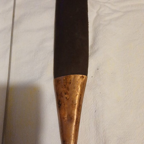 Old Kinzhal from Caucasus decorative knife used with wooden handle
