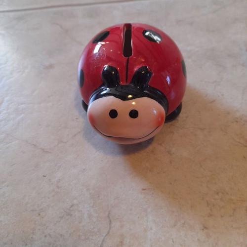 Ladybug small piggy bank